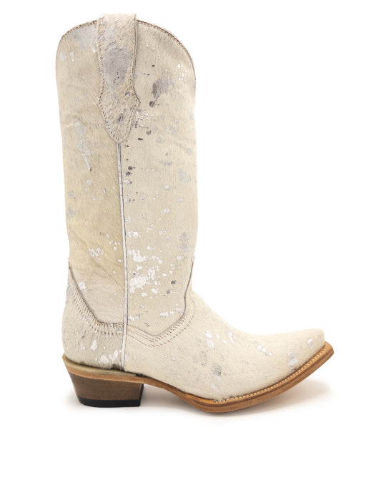 Silver Cow Boots