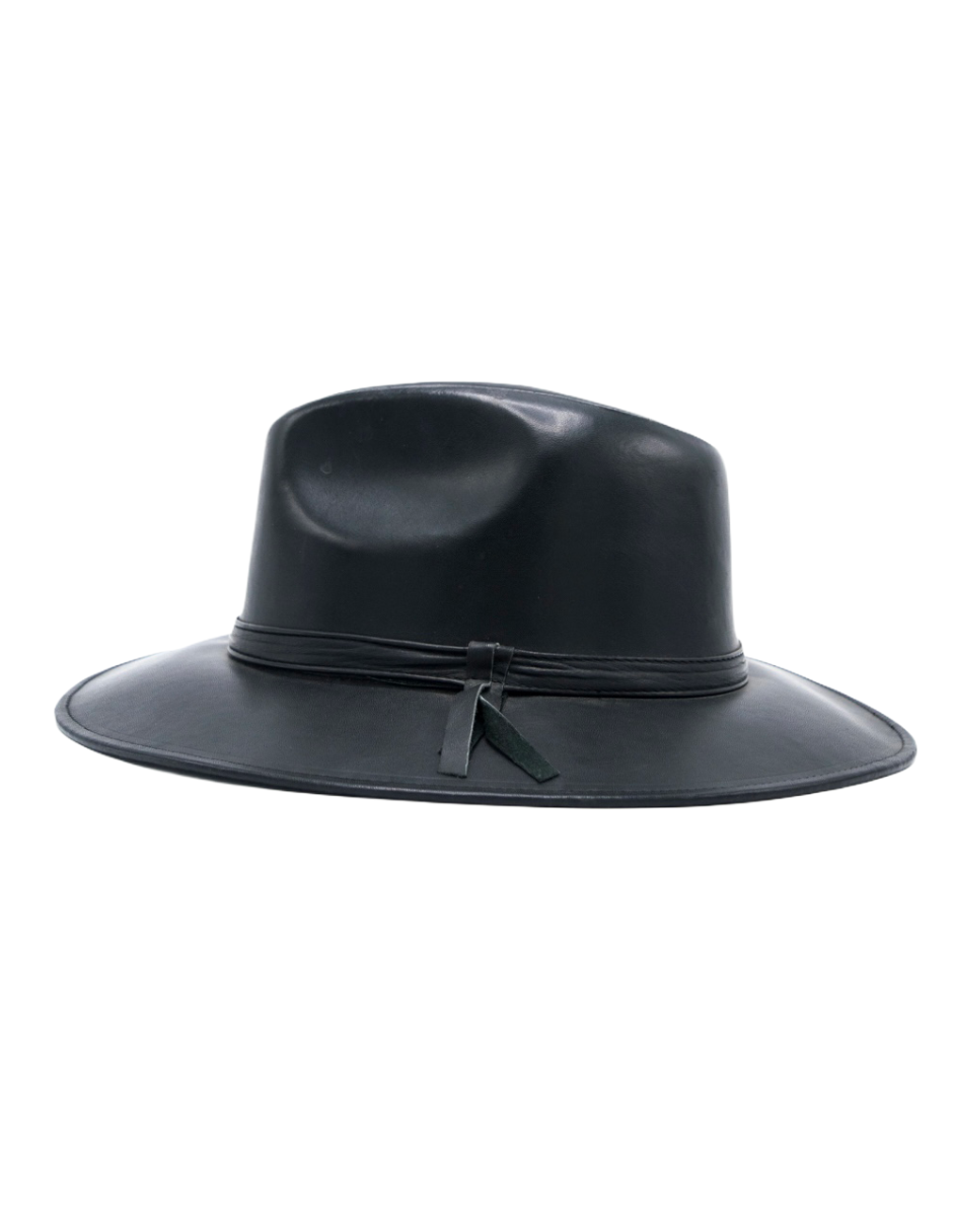 Sombrero De Piel Negro